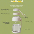 Portable Blender 700ml USB-C Rechargeable Stainless Steel Blades