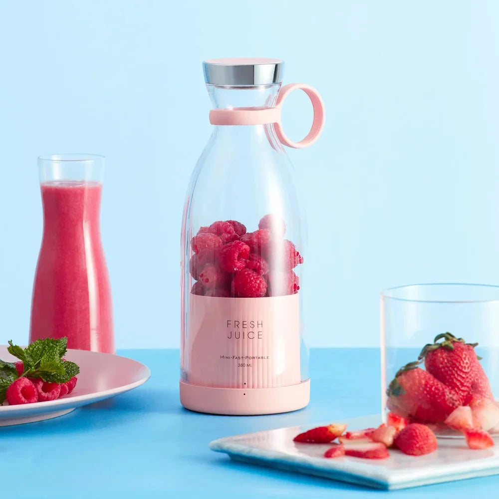 Portable Blender Bottle USB Rechargeable Stainless Steel Blades