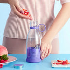 Portable Blender Bottle USB Rechargeable Stainless Steel Blades