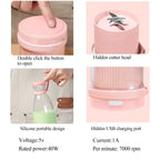 Portable Blender Rechargeable Stainless Steel Blades 350ml