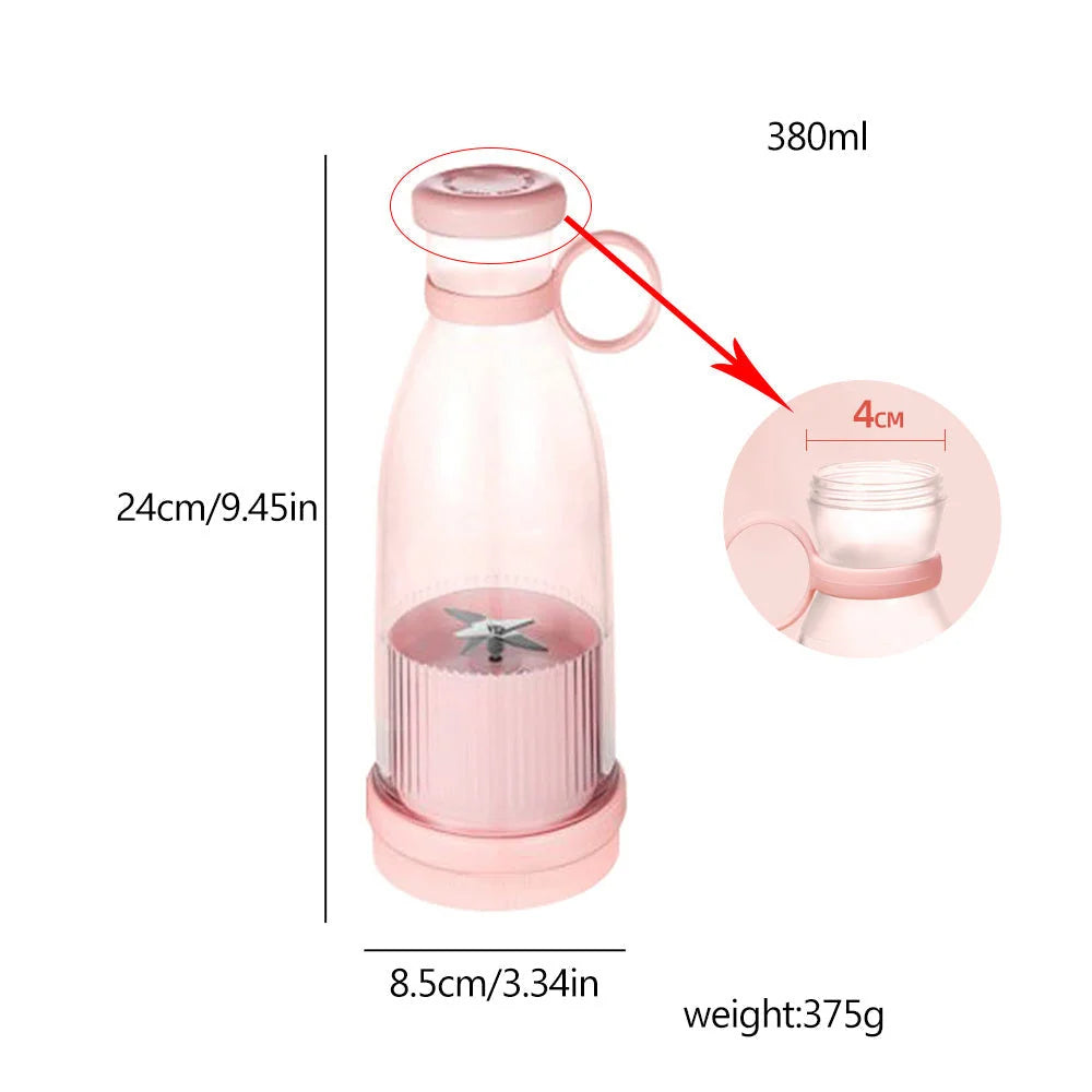 Portable Blender Rechargeable Stainless Steel Blades 350ml