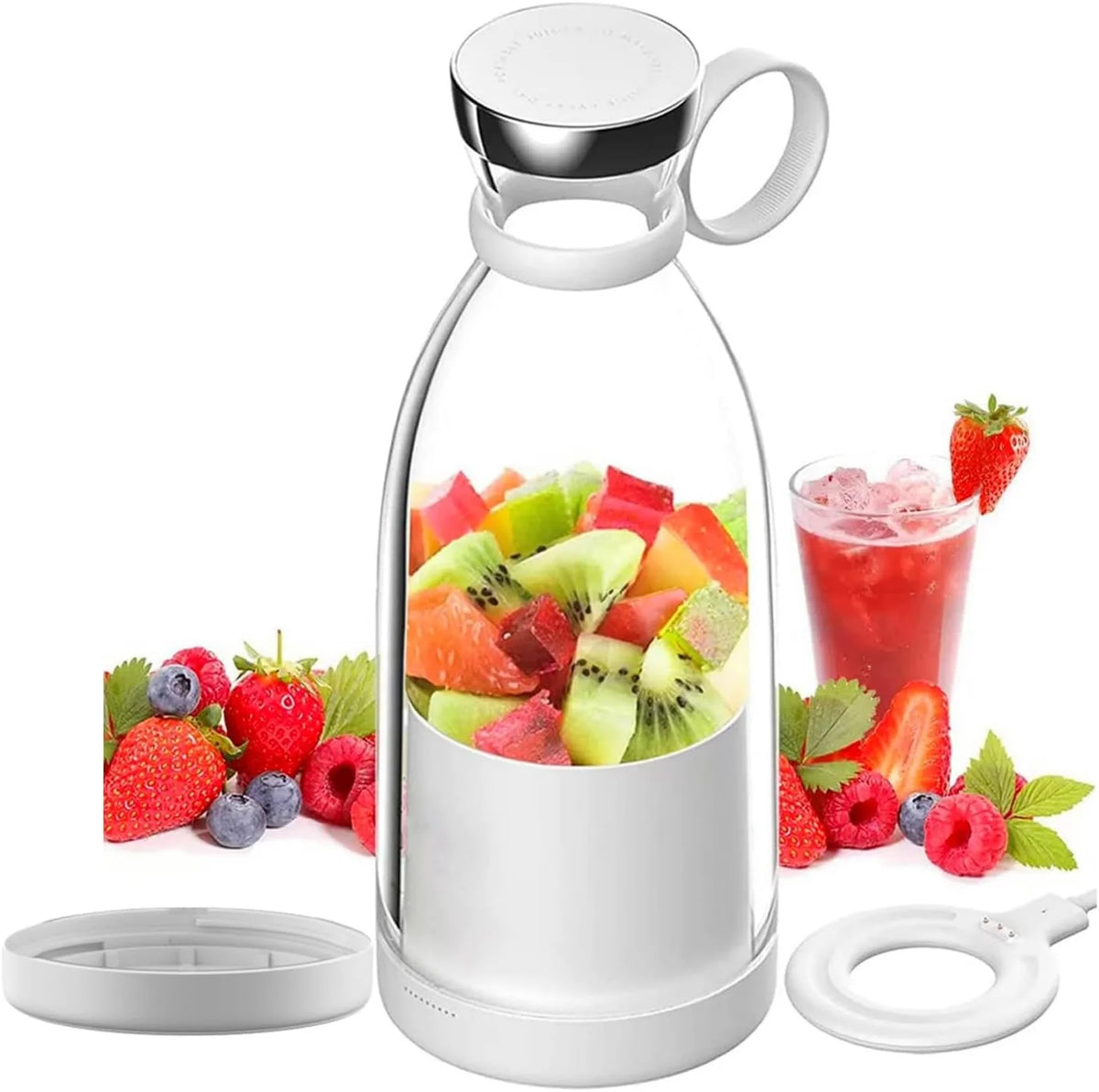 Portable Blender Rechargeable Stainless Steel Blades 350ml