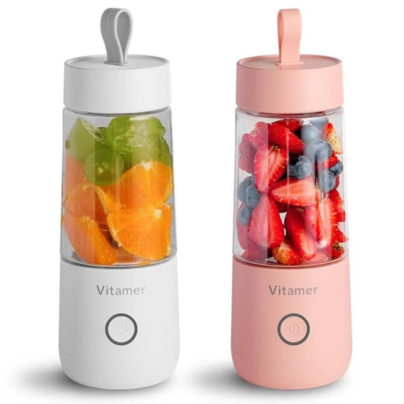 Portable Blender USB Rechargeable 350ml Stainless Steel Blade