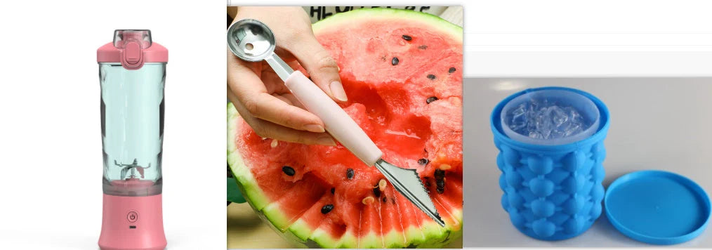 Portable Blender USB Type-C 600ml Stainless Steel Blades