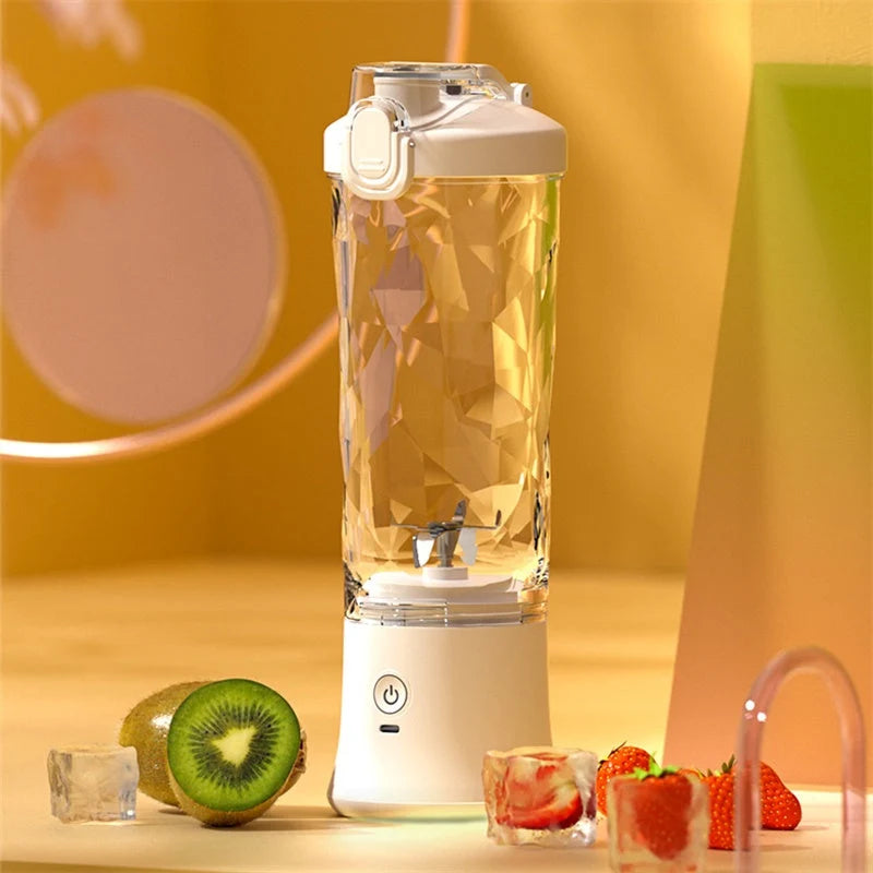 Portable Blender USB Type-C 600ml Stainless Steel Blades