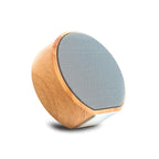 Portable Bluetooth Speaker Mini Wood Finish Built In Microphone