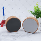 Portable Bluetooth Speaker Mini Wood Finish Built In Microphone