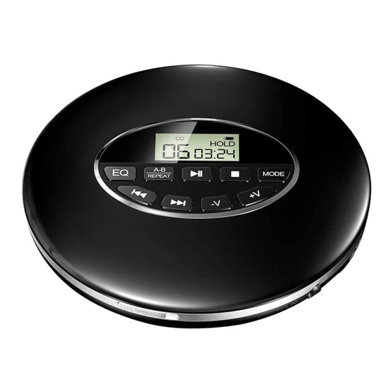 Portable CD Player Anti-Skip LCD Headphone Jack