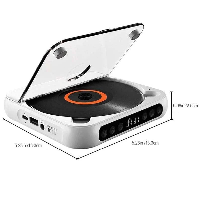 Portable CD Player Bluetooth 5.3 & USB-C Charging