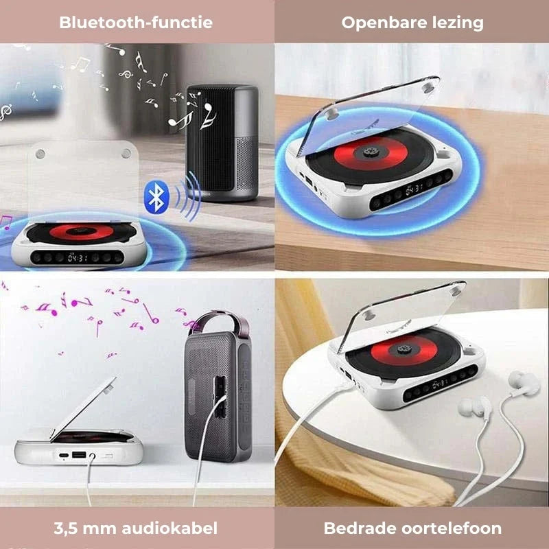 Portable CD Player Bluetooth 5.3 & USB-C Charging