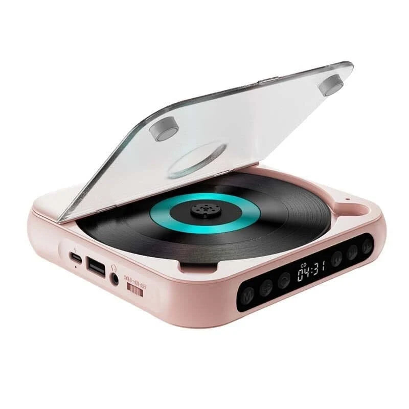 Portable CD Player Hi-Fi Bluetooth 6-Hour Battery