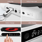 Portable CD Player Hi-Fi Bluetooth 6-Hour Battery