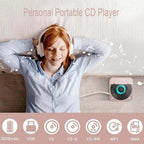 Portable CD Player Hi-Fi Bluetooth 6-Hour Battery