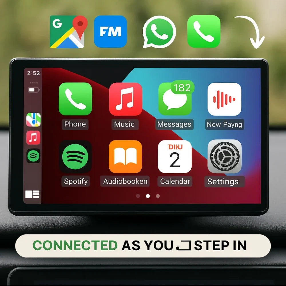 Portable Car Stereo Wireless CarPlay Android Auto 8.7 Inch