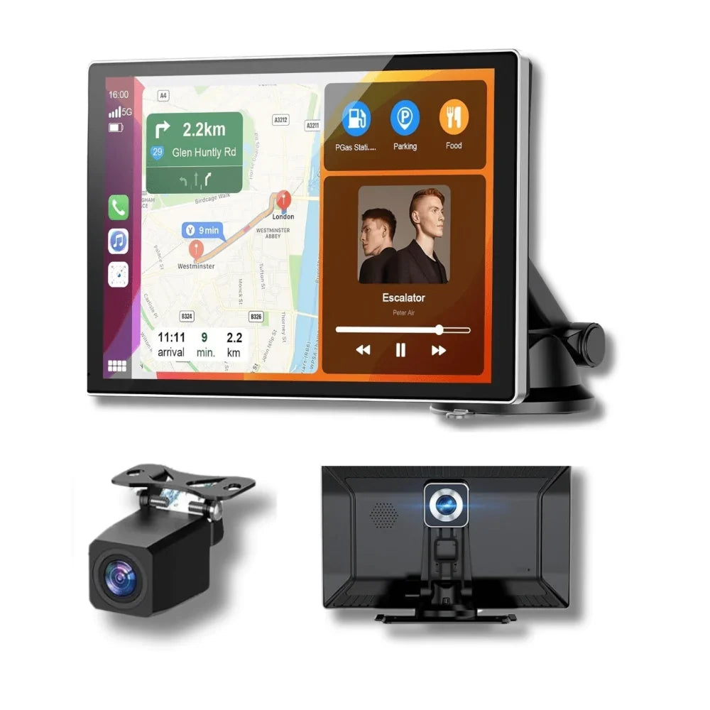 Portable Car Stereo Wireless CarPlay Android Auto 8.7 Inch