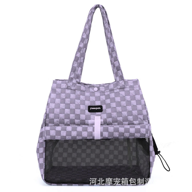 Portable Cat Carrier Bubble Composite Ventilated Zippered Travel Ready