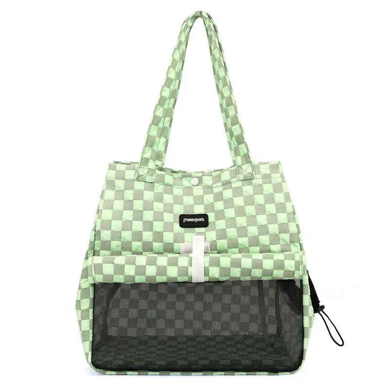 Portable Cat Carrier Bubble Composite Ventilated Zippered Travel Ready