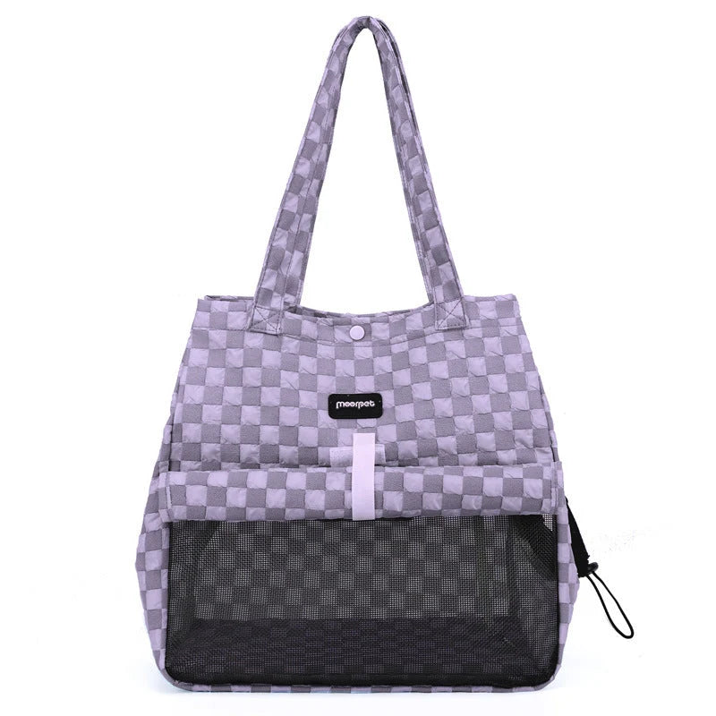 Portable Cat Carrier Bubble Composite Ventilated Zippered Travel Ready