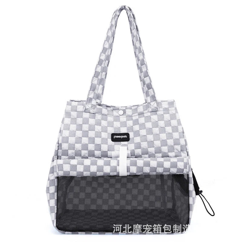 Portable Cat Carrier Bubble Composite Ventilated Zippered Travel Ready