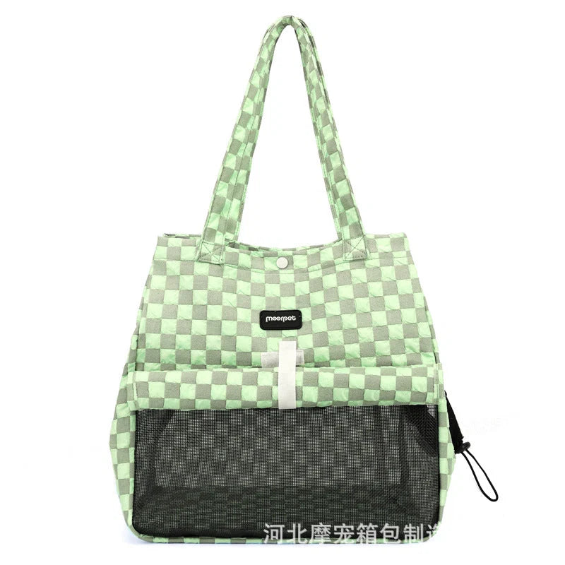 Portable Cat Carrier Bubble Composite Ventilated Zippered Travel Ready