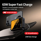 Portable Charger 65W USB-C Dual Ports & Digital Display