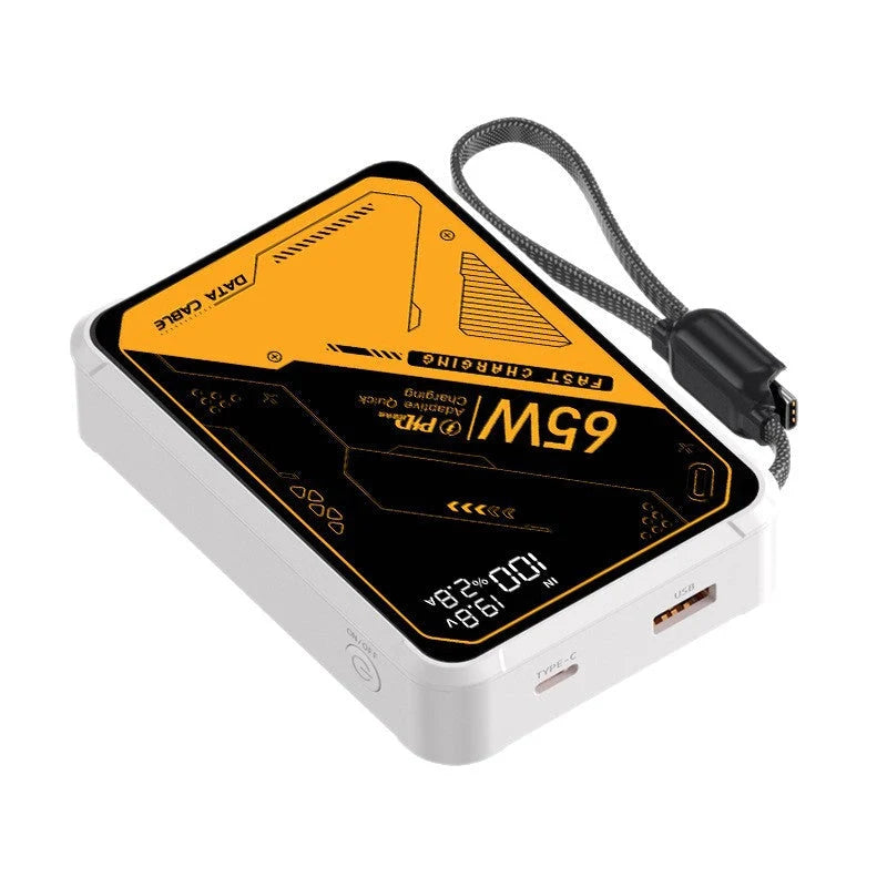 Portable Charger 65W USB-C Dual Ports & Digital Display