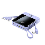 Portable Charger Built-In Cables LCD Display Up To 30000mAh