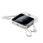 Portable Charger Built-In Cables LCD Display Up To 30000mAh