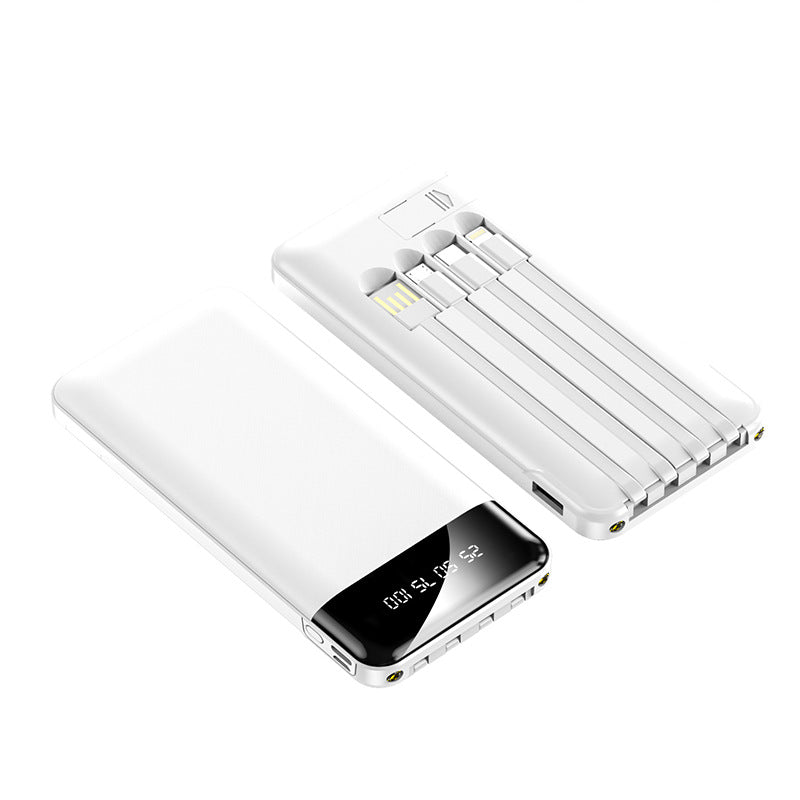 Portable Charger Built-In Cables & LED Display
