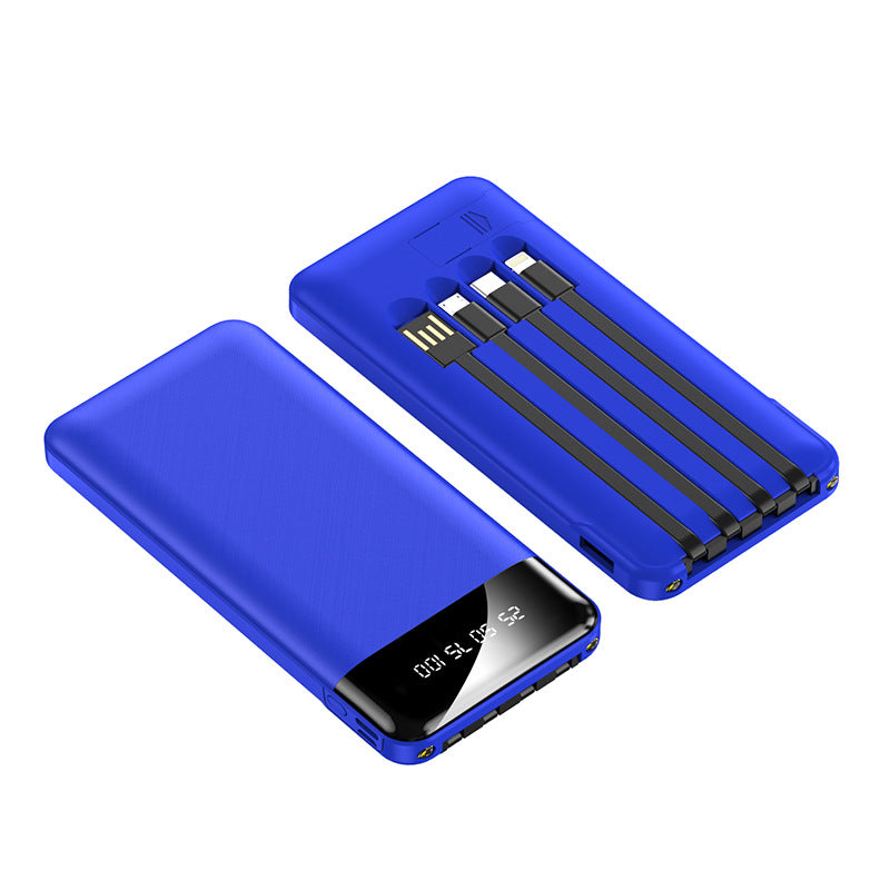 Portable Charger Built-In Cables & LED Display