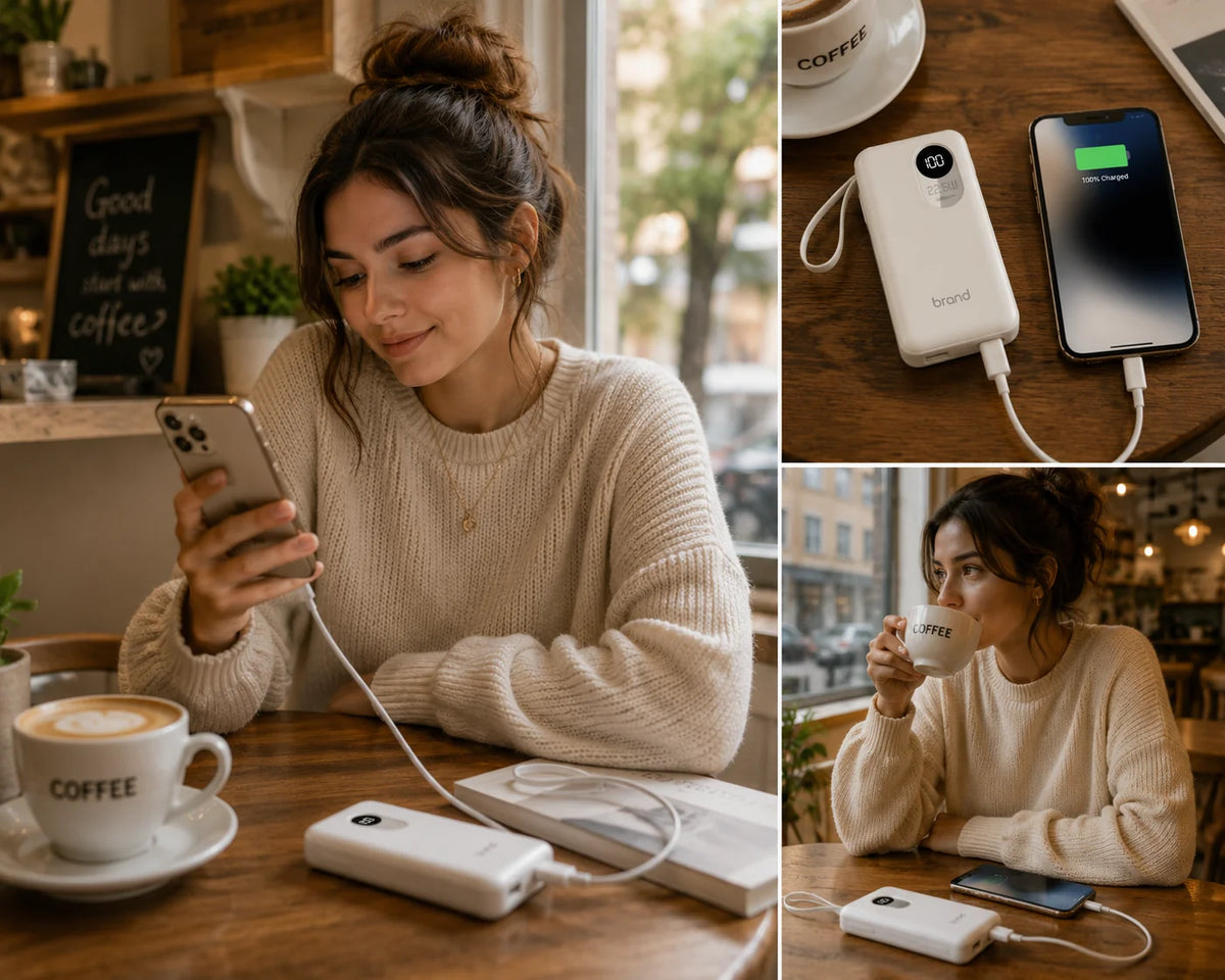 Portable Charger Digital LED & Intelligent Charging