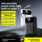 Portable Charger Fast Charging USB-C & USB-A LED Indicator