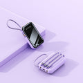 Portable Charger High-Capacity & Integrated Cable Management