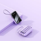 Portable Charger High-Capacity & Integrated Cable Management