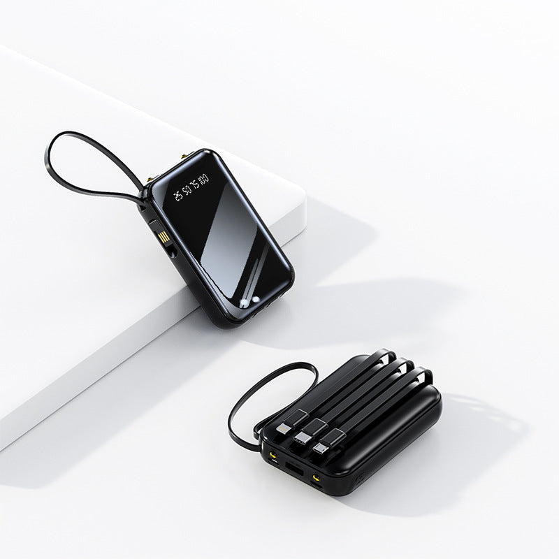 Portable Charger High-Capacity & Integrated Cable Management