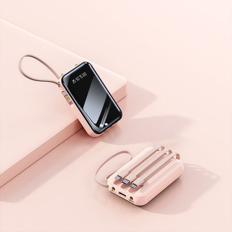 Portable Charger High-Capacity & Integrated Cable Management