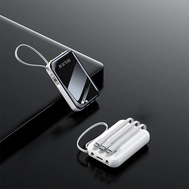 Portable Charger High-Capacity & Integrated Cable Management