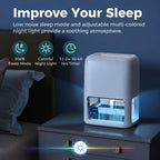 Portable Dehumidifier Quiet 60oz Tank & Auto Shut-Off