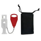 Portable Door Lock Instant Security No Tools Compact Alloy