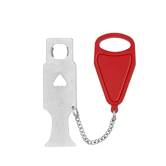 Portable Door Lock Instant Security No Tools Compact Alloy