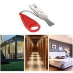 Portable Door Lock Instant Security No Tools Compact Alloy