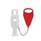 Portable Door Lock Lightweight Alloy Tool-Free Fits Standard Doors