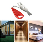 Portable Door Lock Lightweight Alloy Tool-Free Fits Standard Doors