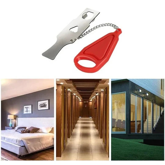 Portable Door Lock Tool-Free Installation Fits Inward Doors