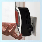 Portable Electric Heater 1500W Adjustable Thermostat & Programmable Timer