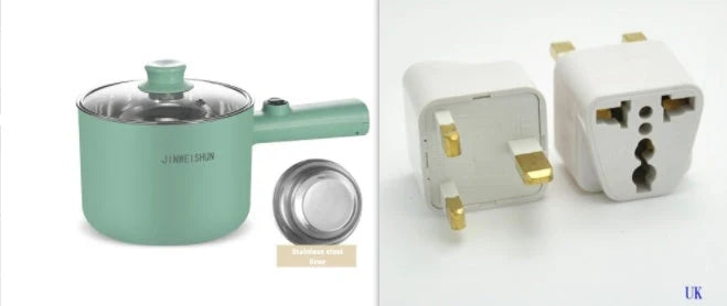 Portable Electric Hot Pot Stainless Steel & Nonstick