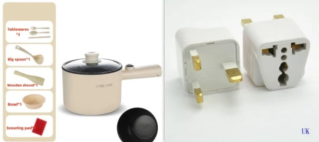 Portable Electric Hot Pot Stainless Steel & Nonstick
