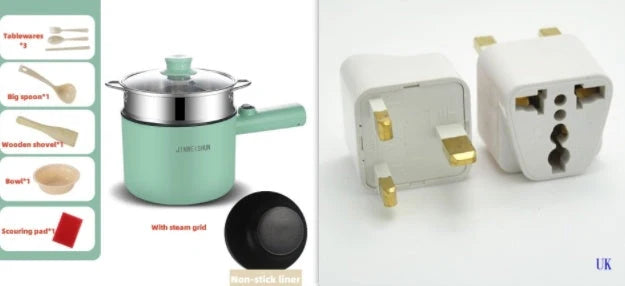 Portable Electric Hot Pot Stainless Steel & Nonstick