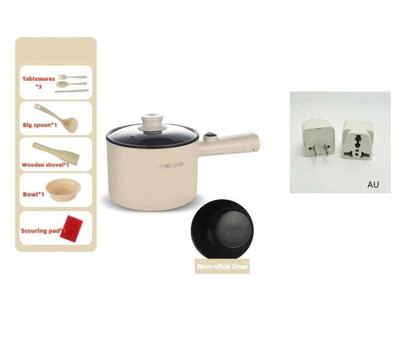 Portable Electric Hot Pot Stainless Steel & Nonstick