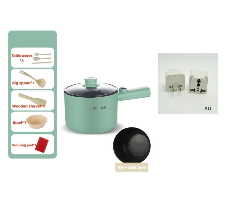 Portable Electric Hot Pot Stainless Steel & Nonstick